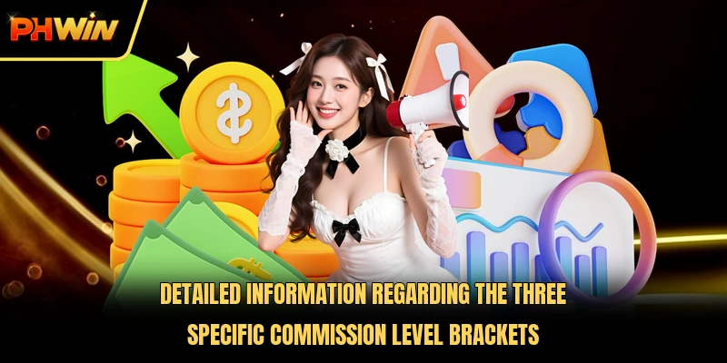 Detailed information regarding the three specific commission level brackets