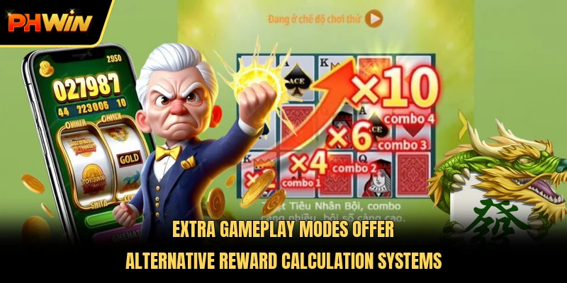 Extra gameplay modes offer alternative reward calculation systems