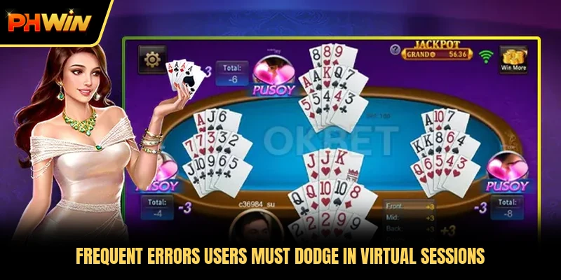 Frequent errors users must dodge in virtual sessions