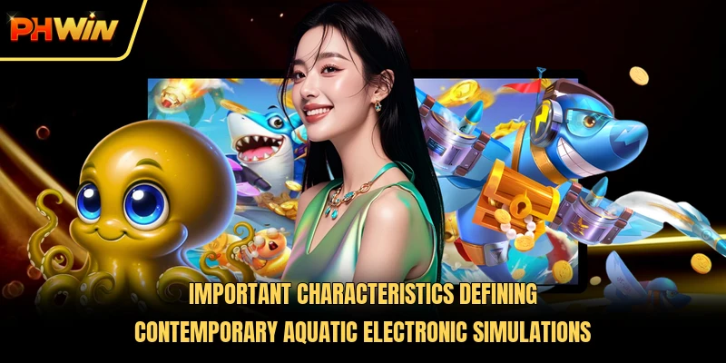 Important characteristics defining contemporary aquatic electronic simulations