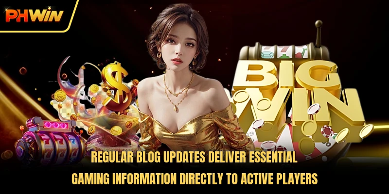 Regular blog updates deliver essential gaming information directly to active players 